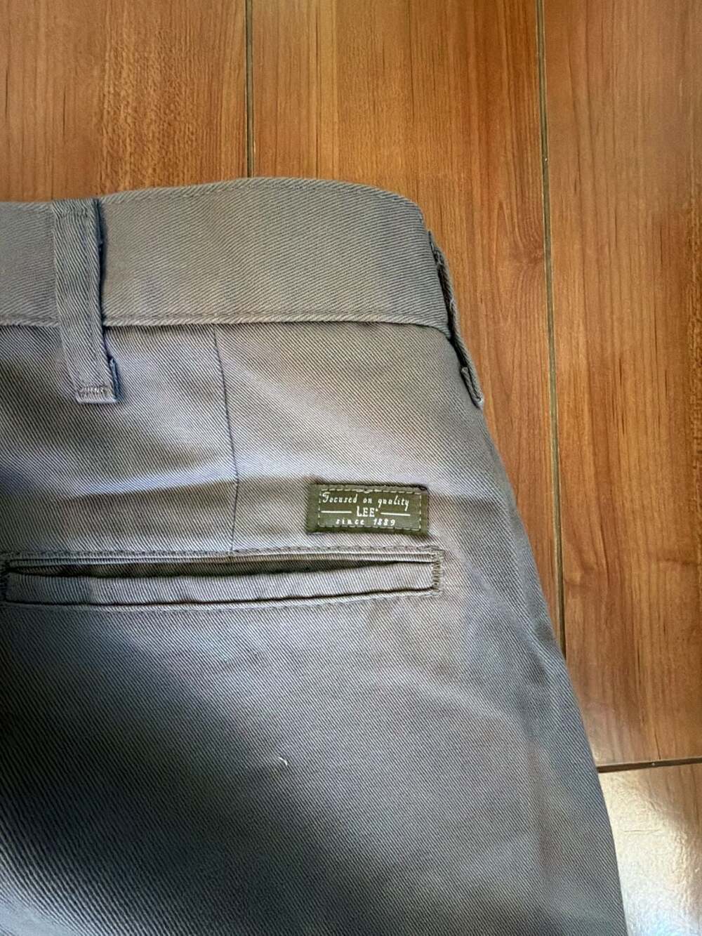 Lee Plain Front Chino Pants Olive 34x29 - Picture 4 of 4